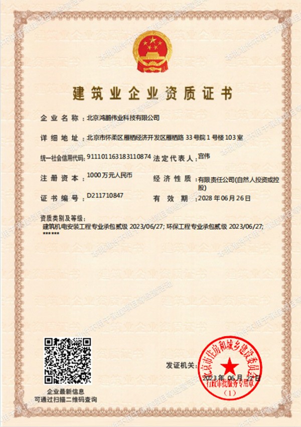 Grade II Professional Contracting Qualification for Mechanical & Electrical Installation Engineering
